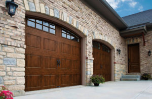 Walnut Arch Garage Doors