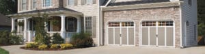 Steel and composite carriage house garage doors with or without insulation