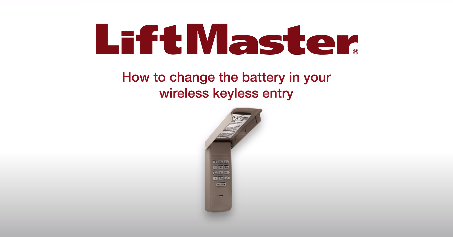 How to change the battery in your Wireless Keyless Entry