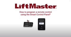 How to program a remote control using the Smart Control Panel®