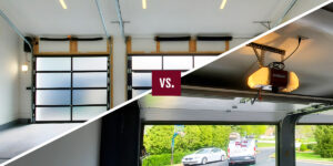 wall mount garage door opener vs. ceiling mount